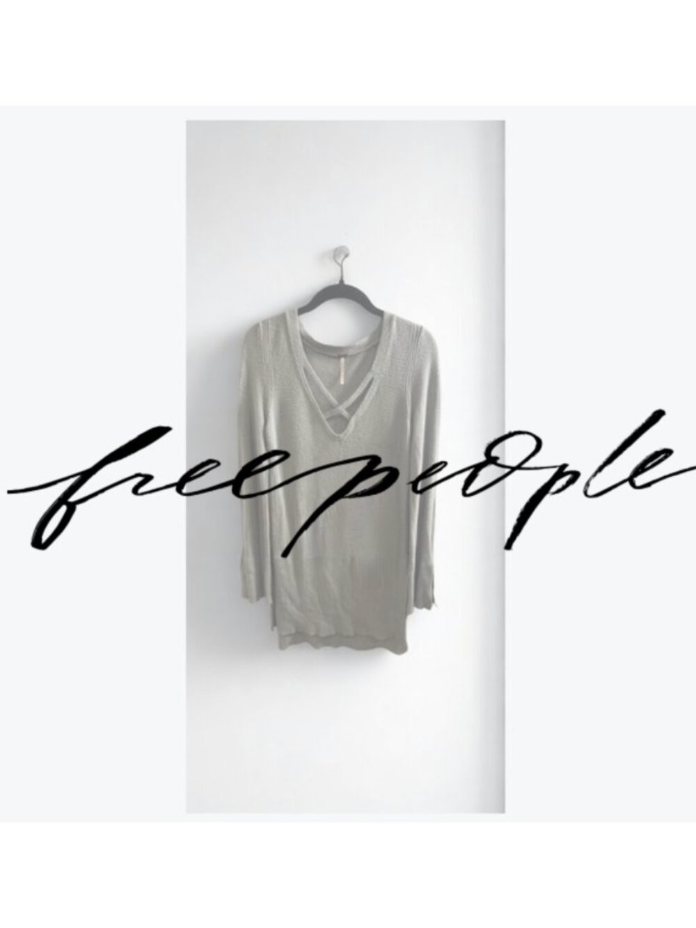 Free People Criss Cross Split Hem Tunic
